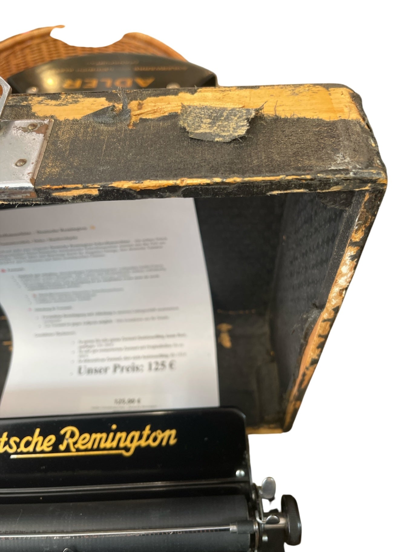 Antike Koffer-Schreibmaschine – Deutsche Remington ✨