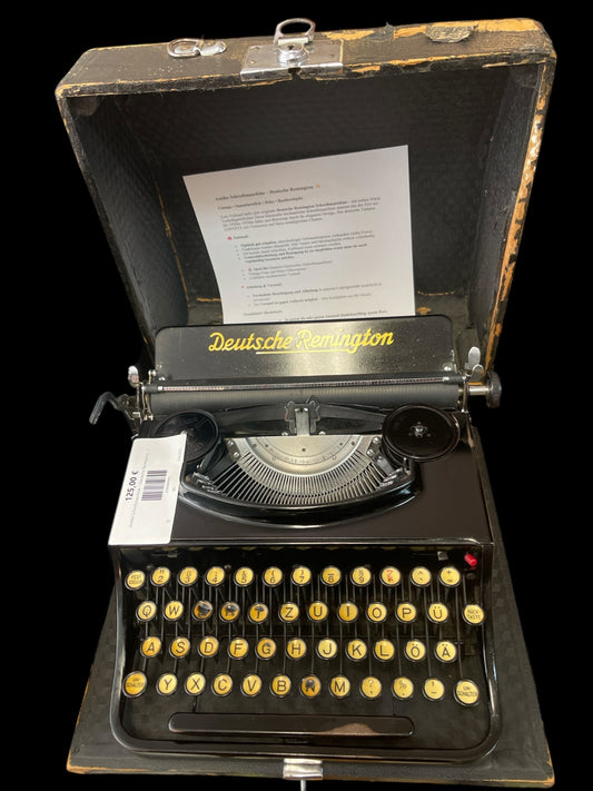 Antike Koffer-Schreibmaschine – Deutsche Remington ✨