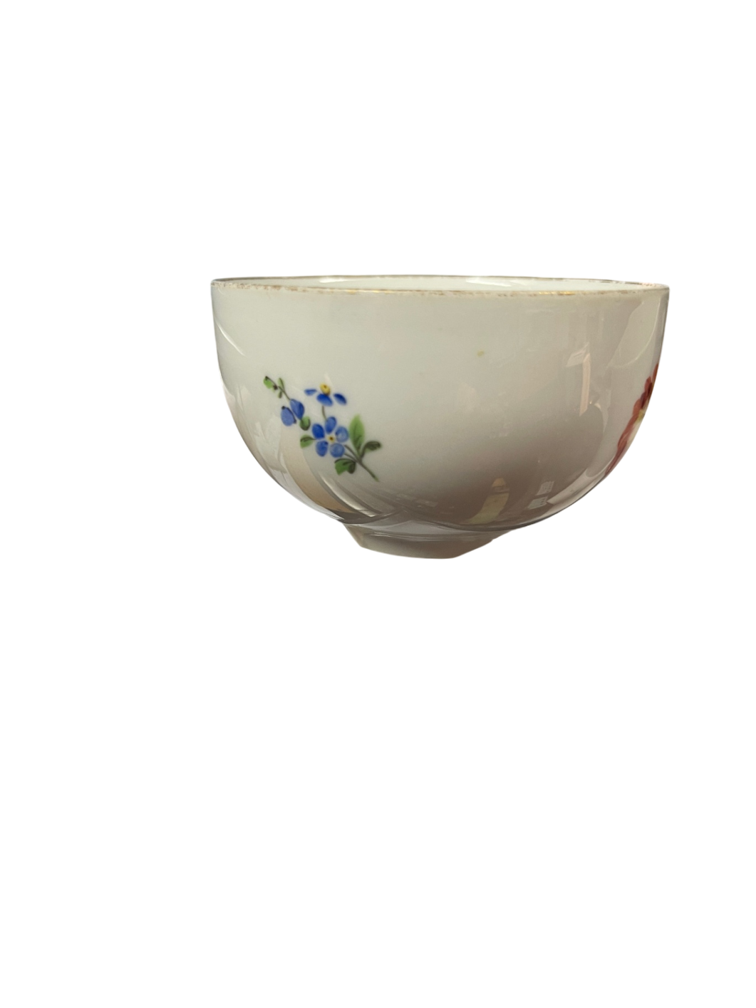 Meissen Tasse Blumen-Dekor Porzellan, handbemalt, 2. Wahl, ohne Untertasse