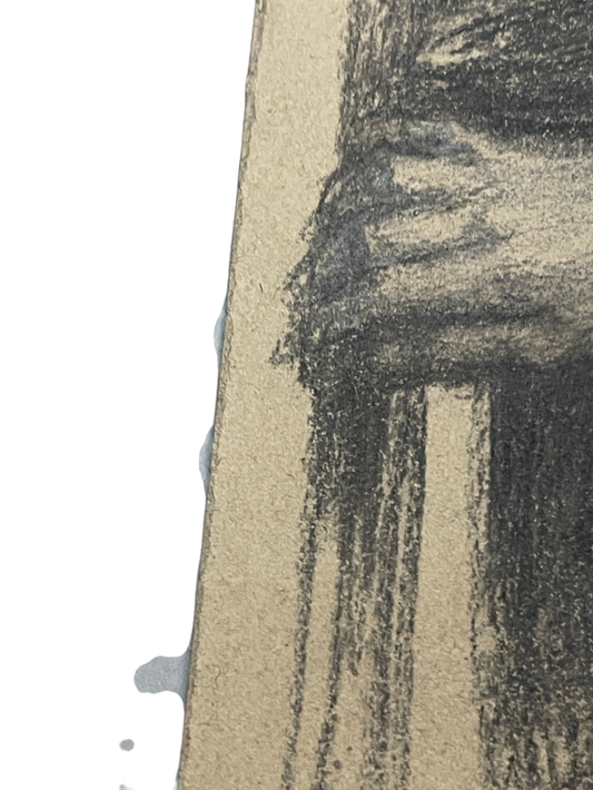 Signierte Radierung „Frauenakt“, Original auf Büttenpapier – 35 × 50 cm Bild