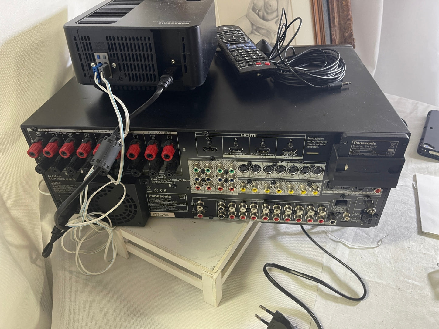 Panasonic Heimkino-Verstärker SA-BX500 mit Wireless-Modul SE-FX70 – Top Zustand