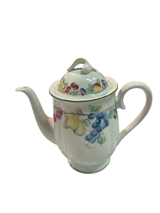 Villeroy & Boch Melina Kaffeekanne 1,2 L – Obstdekor, guter Zustand