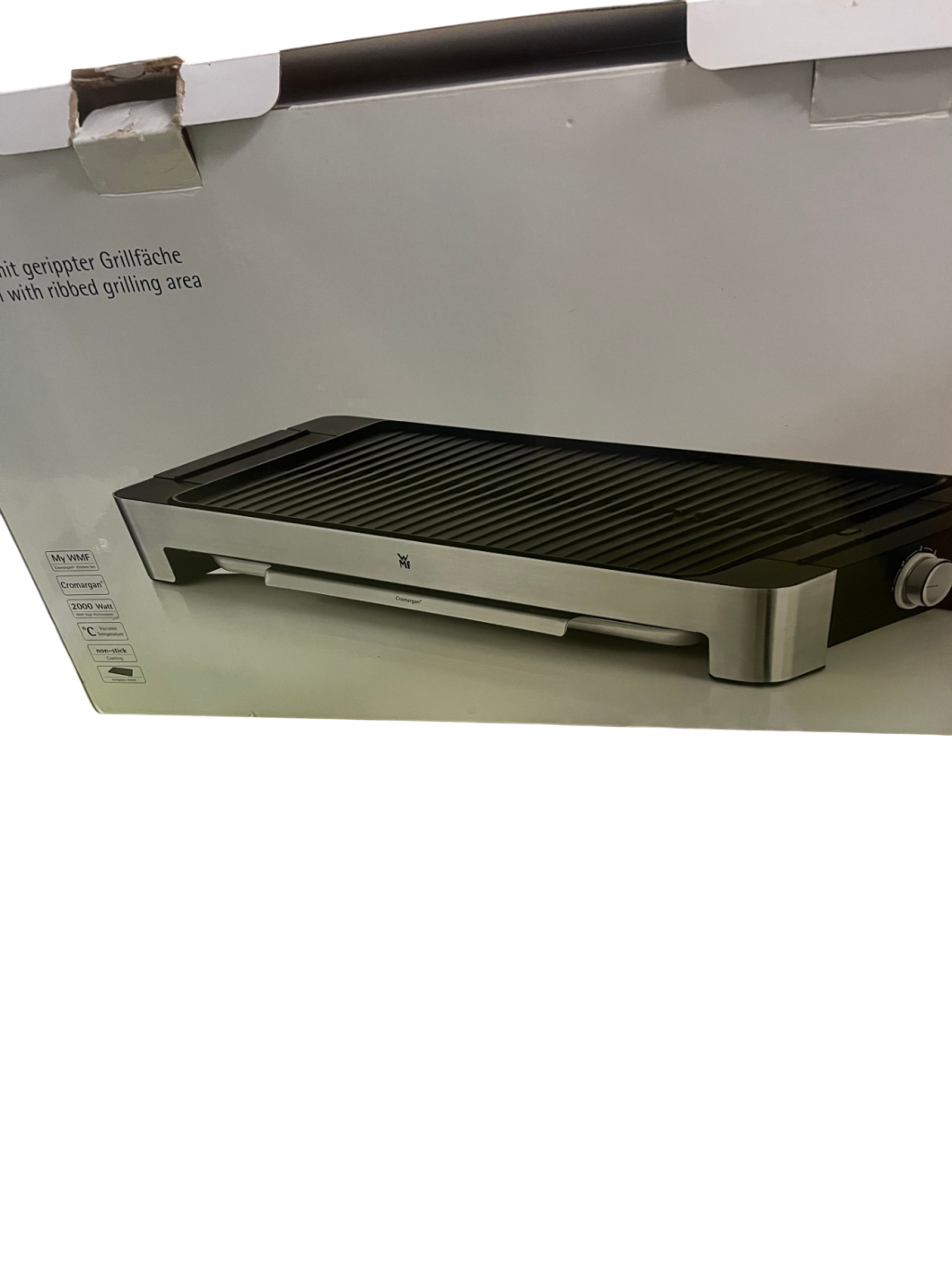 WMF LONO Tischgrill Elektrogrill – gerippte Grillfläche, 2000W, OVP, neuwertig