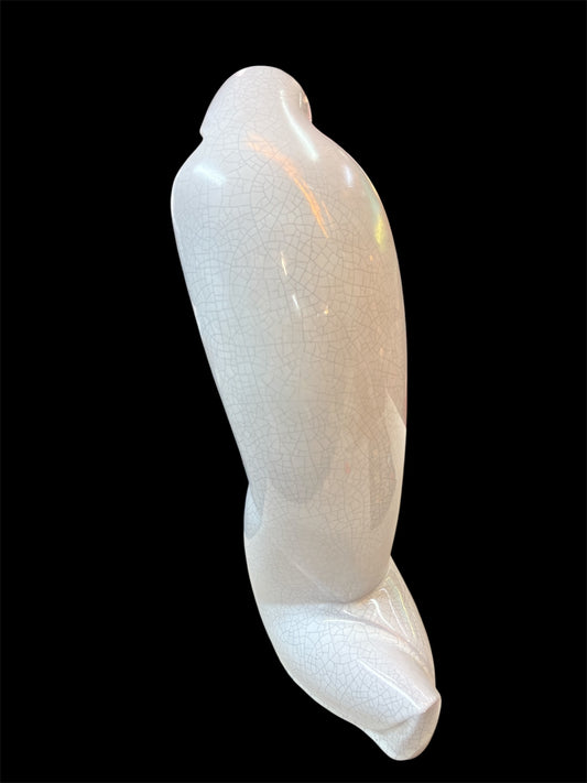 Skulptur von Hermann Paul Simon -Bonn– Keramik 44 cm, Maria mit Jesuskind