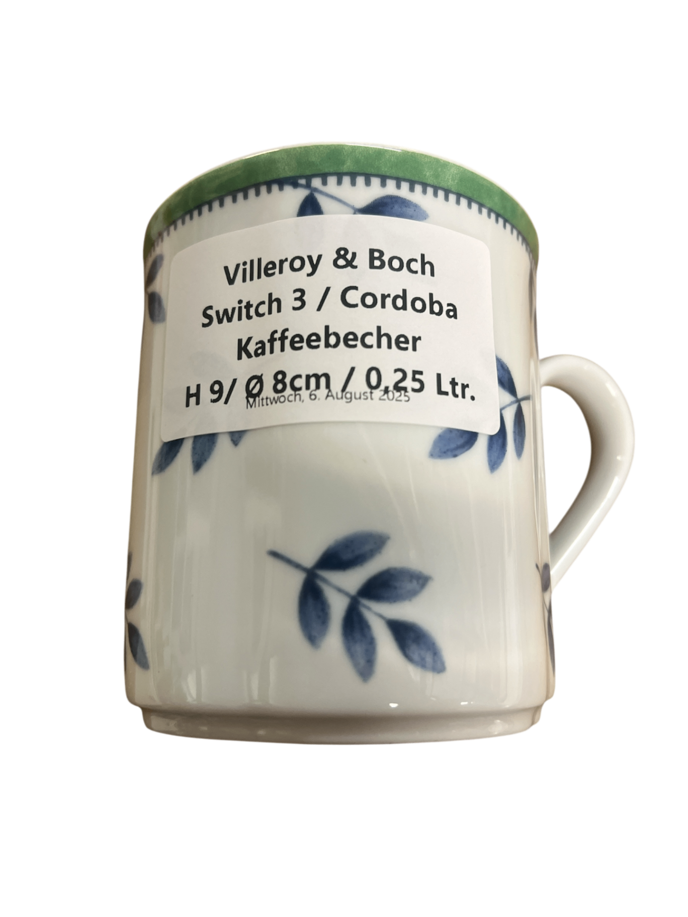 Switch 3 Cordoba / Villeroy & Boch Kaffeebecher h 9 cm
