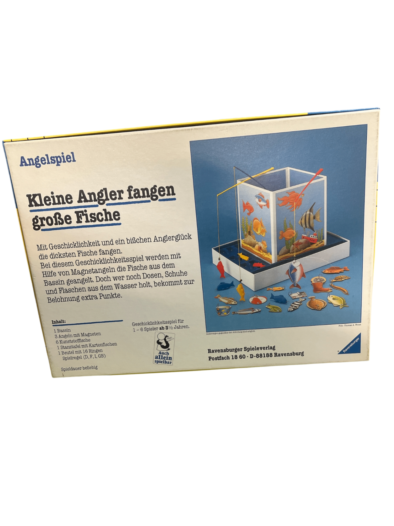 Ravensburger AQUARIUM - kleine Angler fangen große Fische Angelspiel Rarität
