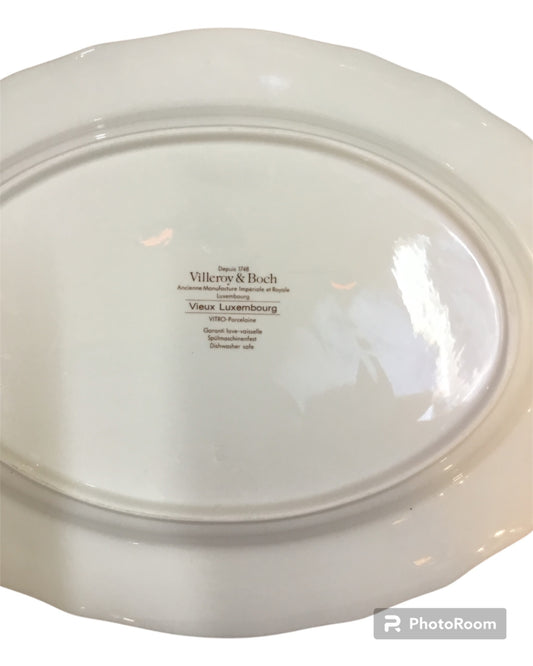 Platte oval Alt Luxemburg/Vieux Luxembourg Villeroy & Boch 35,5 x 27 cm