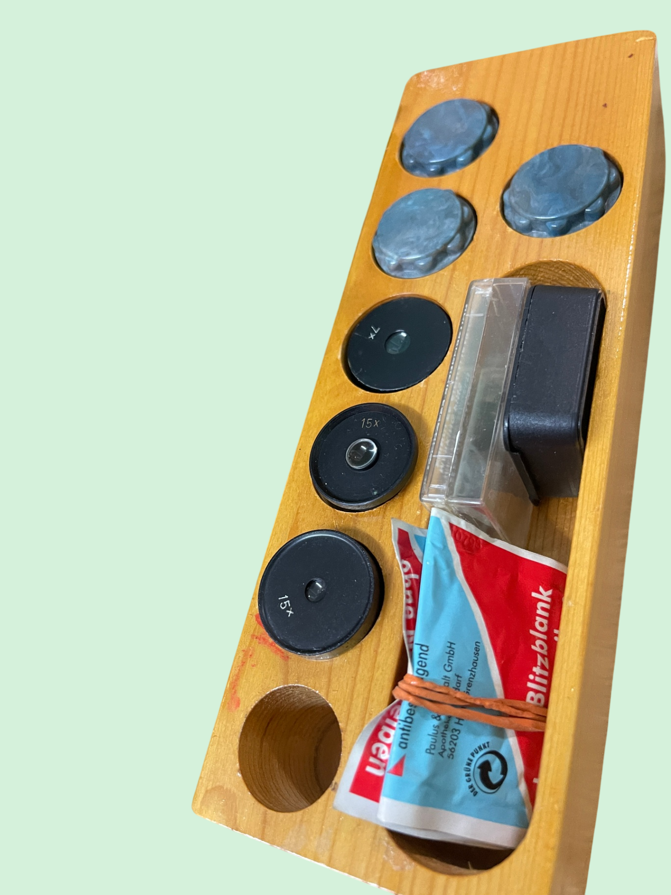 Lomo MikroskopMBR-1 – UdSSR – mit Holzkiste & Zubehör – Vintage – Sammlerstück