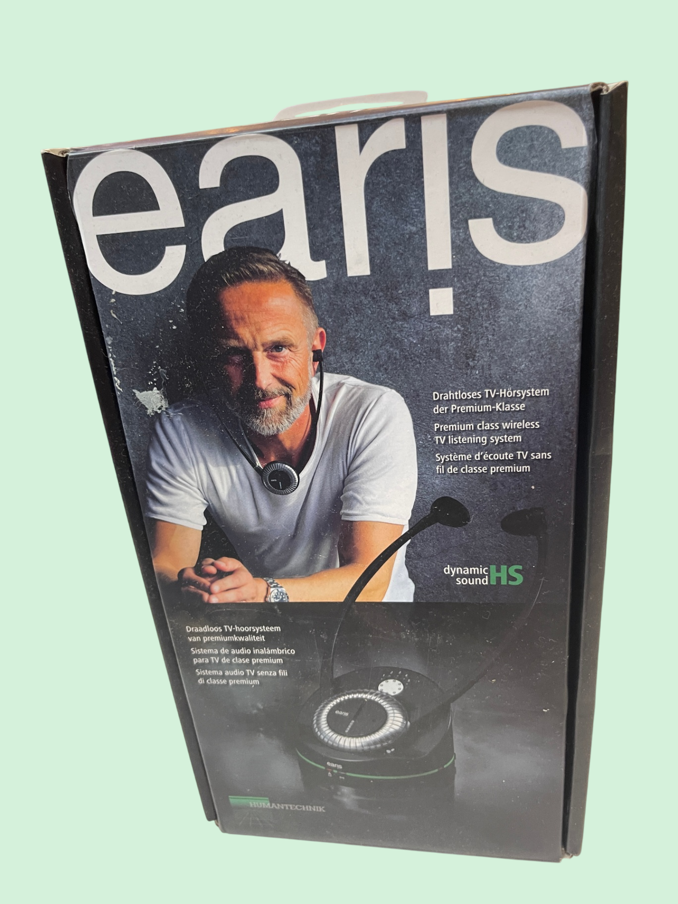 Humantechnik earis TV-Hörsystem Set A-4100-0 | Wireless Kopfhörer für TV | Dynamic Sound HS