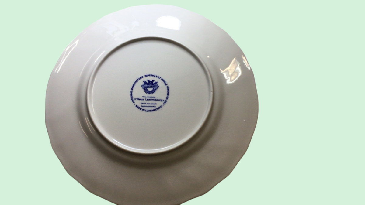 Teller Kuchenteller Alt Luxemburg Villeroy & Boch / 18,5 cm Kratzer auf der Oberfläche