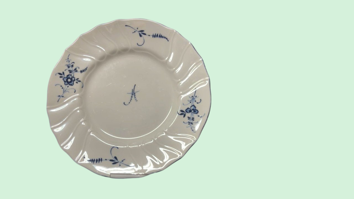 Teller Kuchenteller Alt Luxemburg Villeroy & Boch / 18,5 cm Kratzer auf der Oberfläche