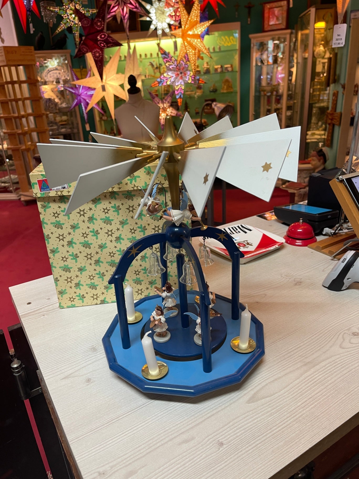 Erzgebirge Weihnachtspyramide Planck, Engelpyramide, neuwertig, Originalverpackung