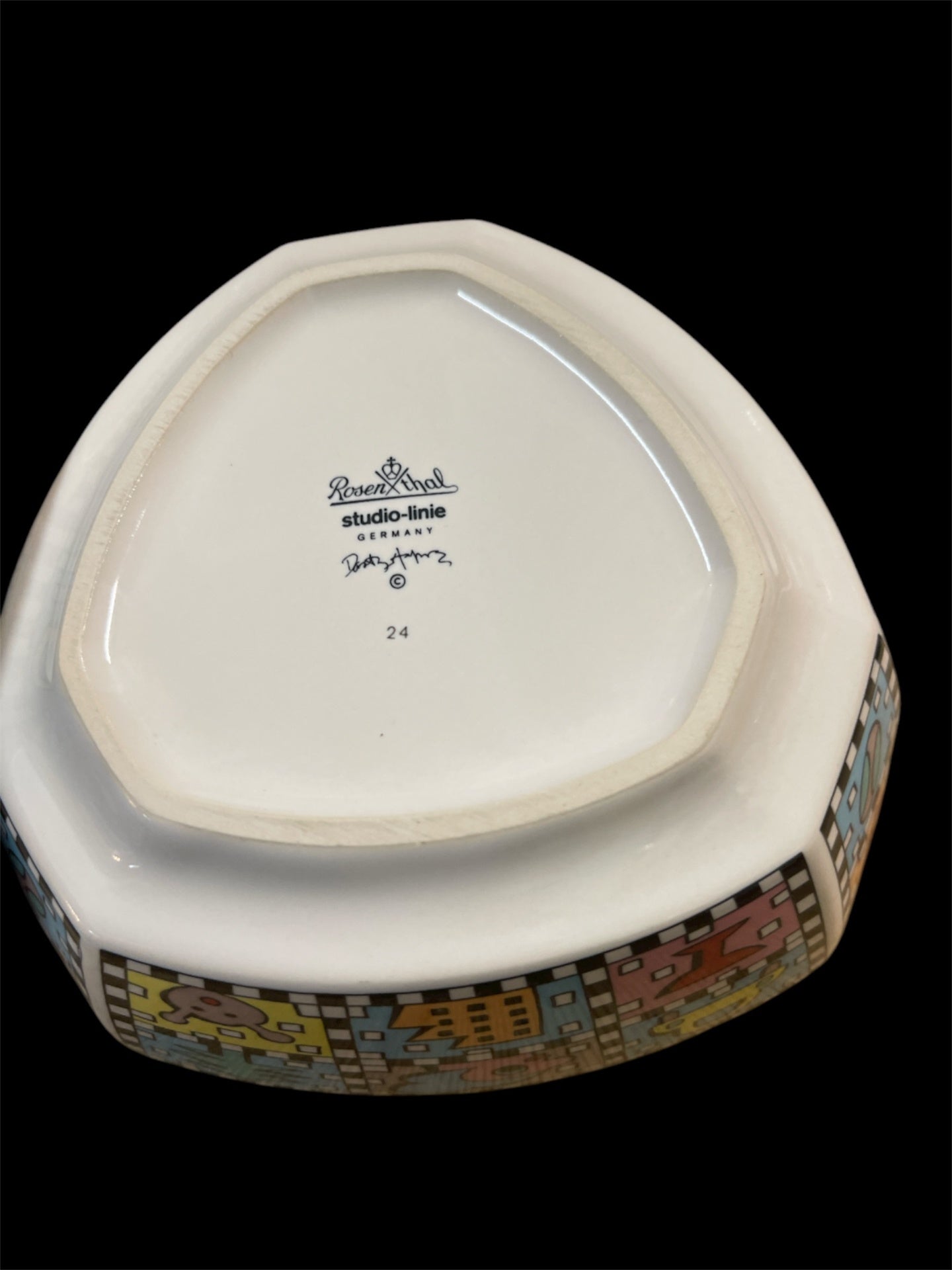 Rosenthal studio-linie „Flash One“ – Schale/ Müslischale – Design Dorothy Hafner – Pop Art Memphis