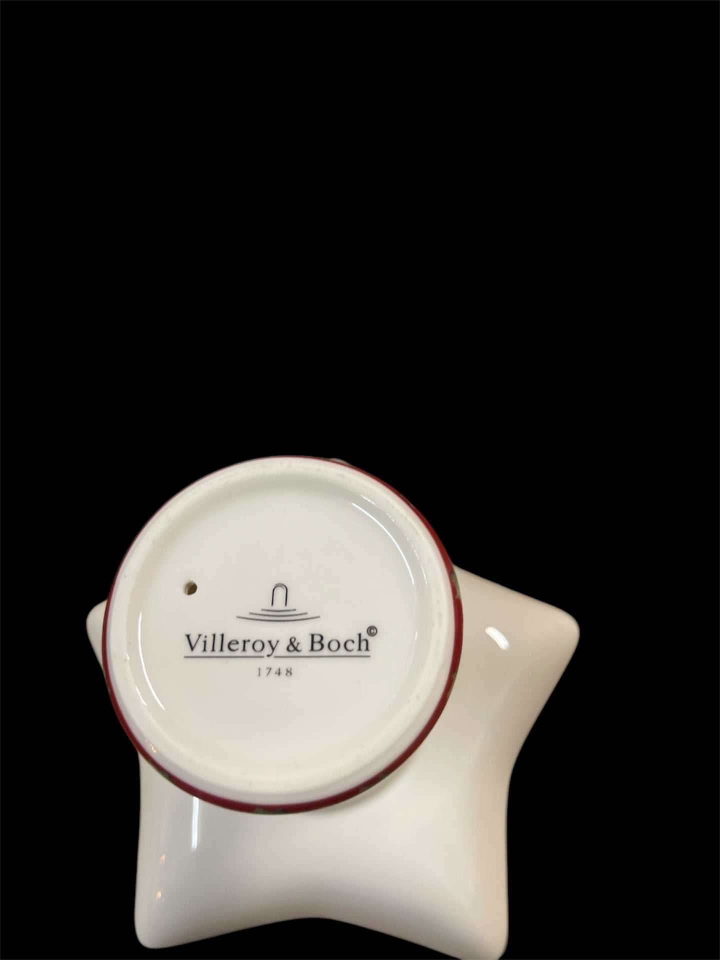 Villeroy & Boch Toy’s Delight Anbietschale auf Fuß – Weihnachtsdesign – Sternform – Porzellan