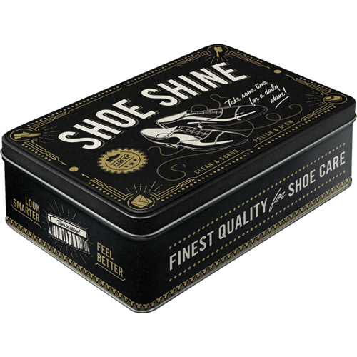 Blechdose Flach »Shoe Shine« (Neuware incl. 19% MwSt.) NostalgicArt