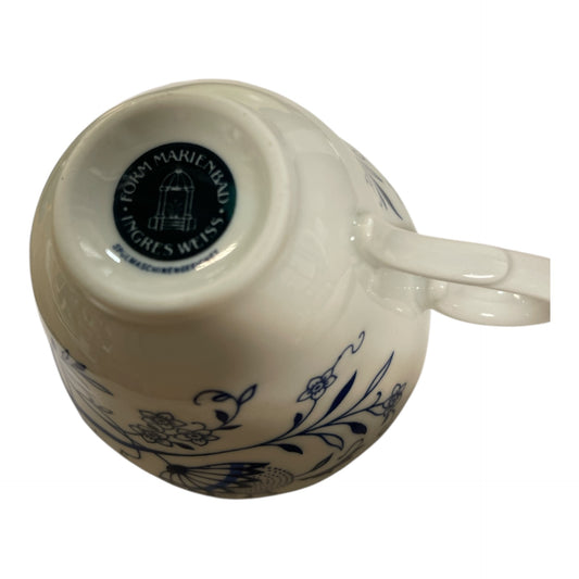 Tasse Kaffeetasse Form Marienbad Ingres weiss Zwiebelmuster