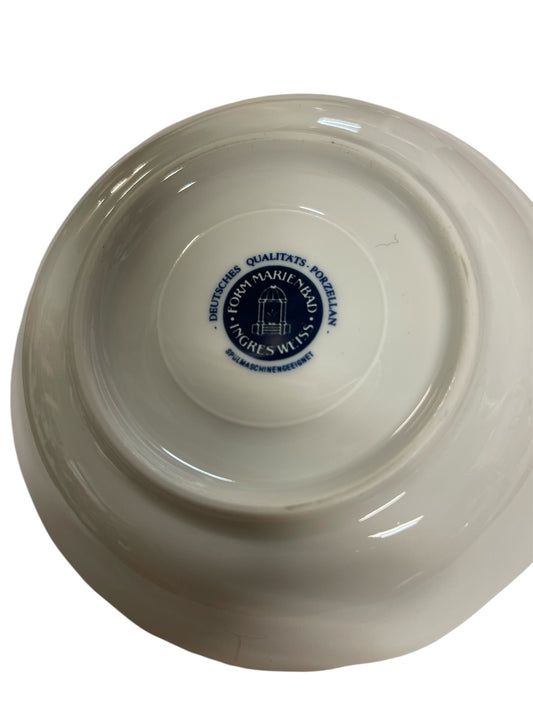 Untertasse Form Marienbad Ingres weiss Zwiebelmuster