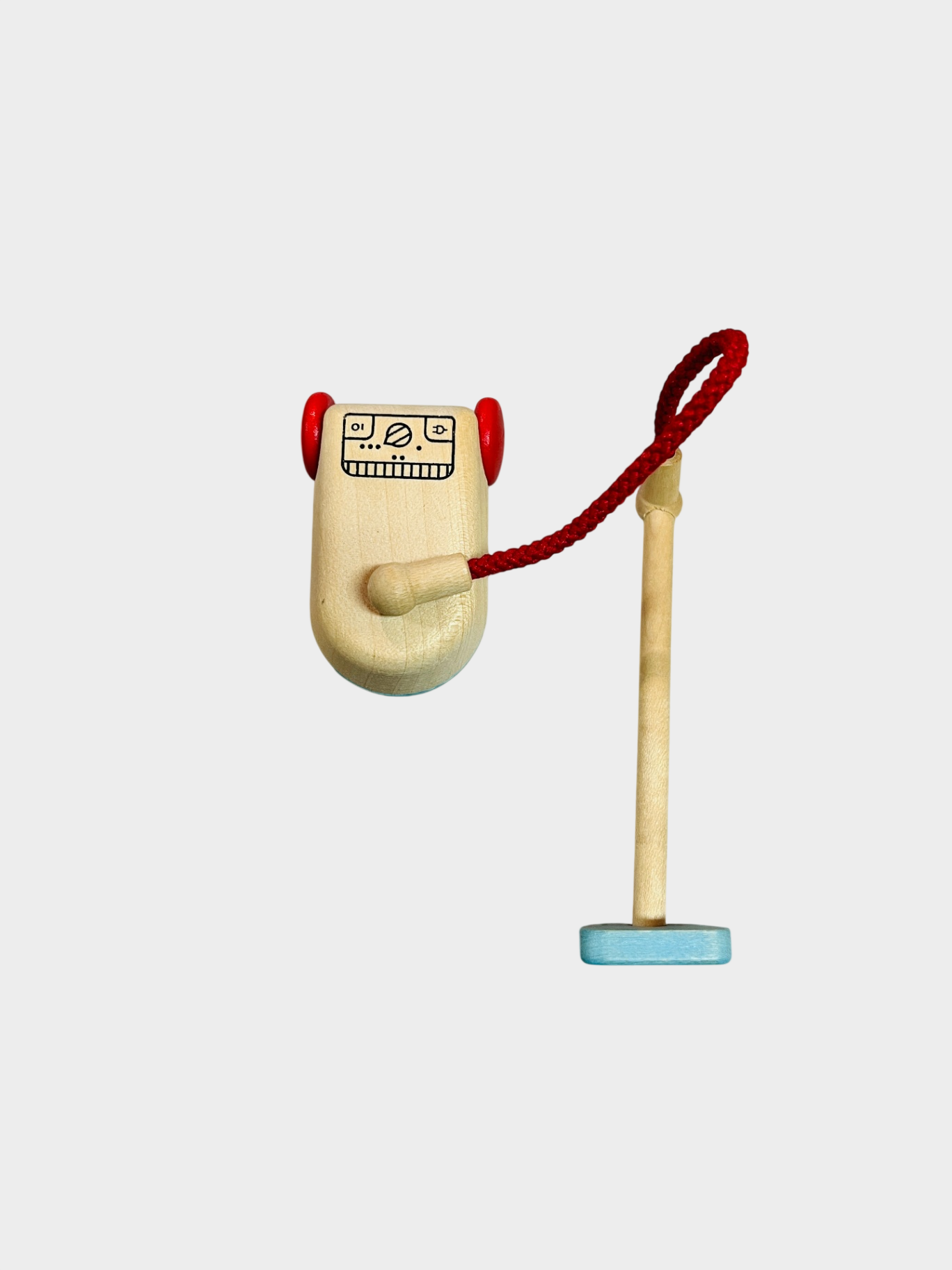 Bodo Hennig Puppenhaus Staubsauger aus Holz – Maßstab 1:12 – Miniaturzubehör