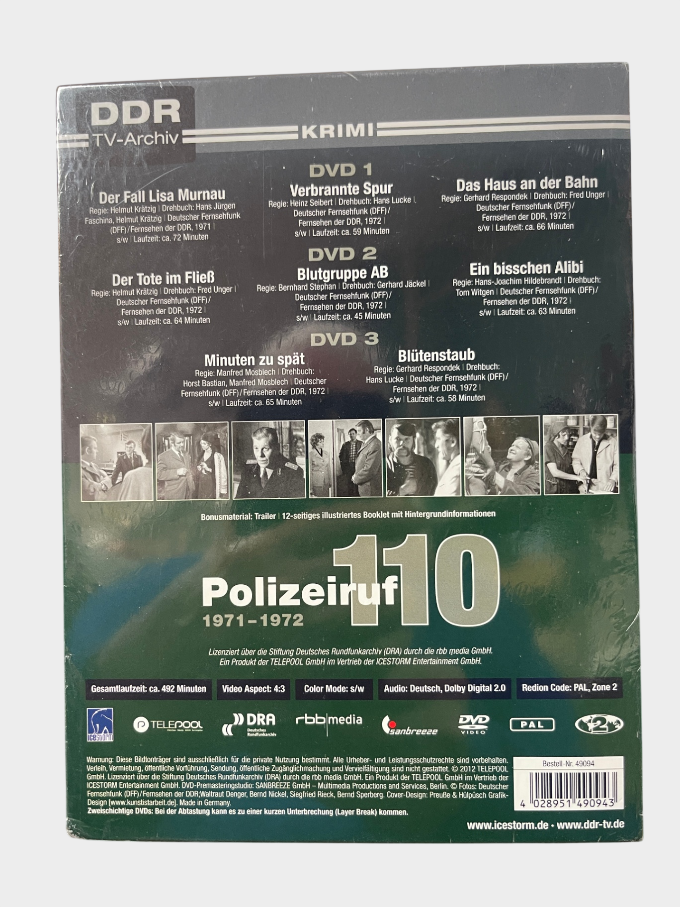 Polizeiruf 110 - DDR TV-Archiv / Box 1 (1971-1972) # 3-DVD-NEU
