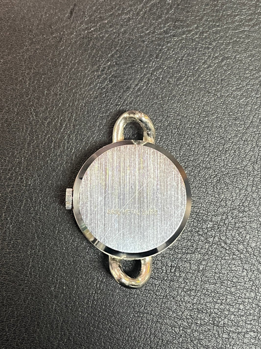 Lugano Damen Armbanduhr Handaufzug versilbert ohne Armband läuft