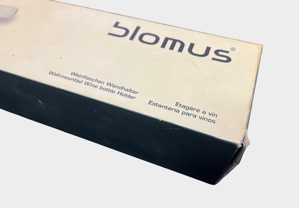 Blomus CIOSO Weinflaschen Wandhalter Edelstahl 8 Flaschen OVP