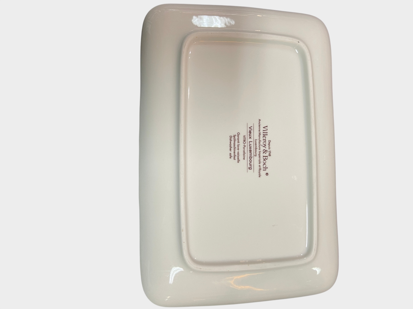 Villeroy & Boch Vieux Luxembourg Platte 20,5x14 cm Servierplatte Porzellan