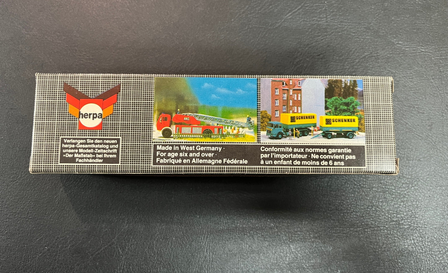 Herpa Mercedes Benz 1:87 H0 Lkw Schwenk Zement Planenhängerzug OVP