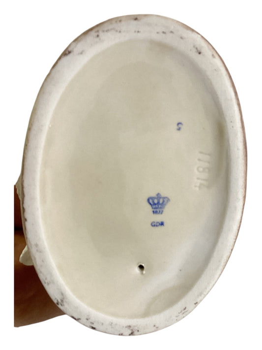 Porzellan Figur Musikszene Flötenspieler Cembalo Paar DDR ca 14 cm