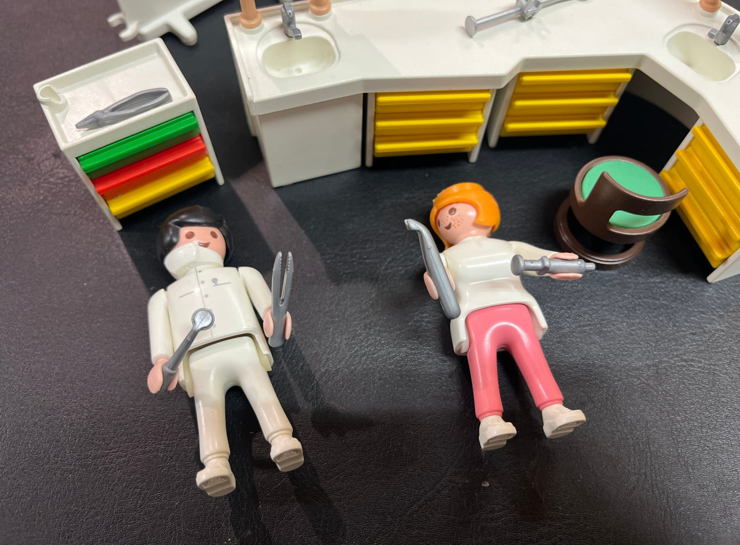 Playmobil Zahnarztpraxis 3762 Vintage 1993 teilweise vollständig