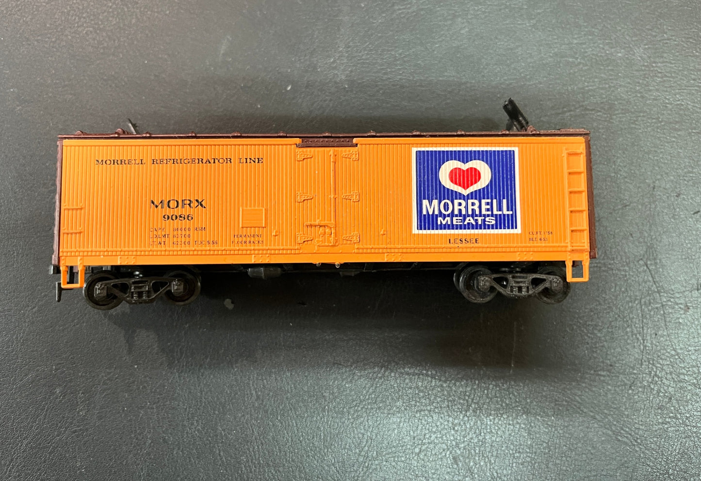 H0 US Kühlwagen Morrell Meats MORX orange unvollständig