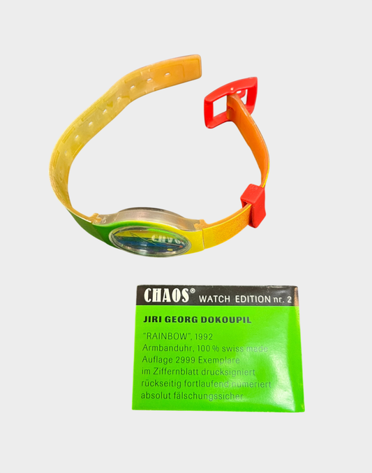 Chaos Watch Rainbow 1992 Jiri Georg Dokoupil Swiss Made limitiert
