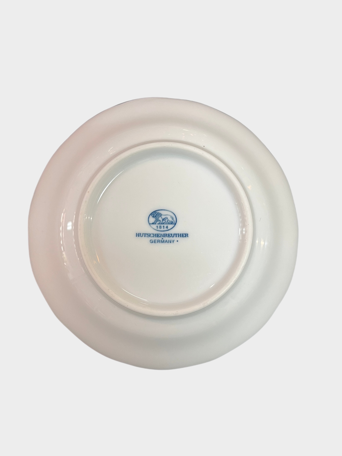 Hutschenreuther Zwiebelmuster Untertassse Schale Teller Porzellan blau weiß 14 cm.