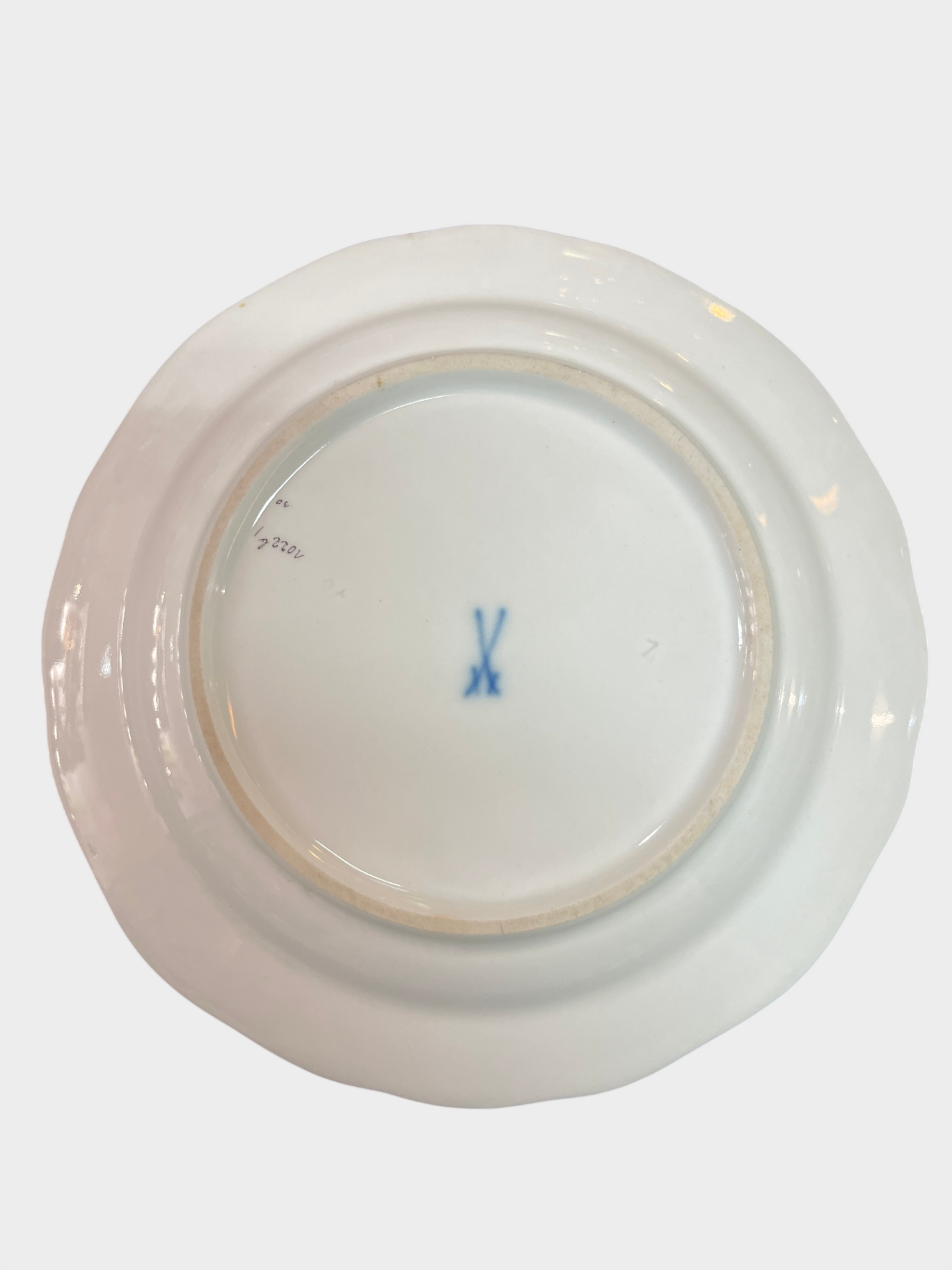 Meissen Porzellan Schale Blumendekor Goldrand 16 cm