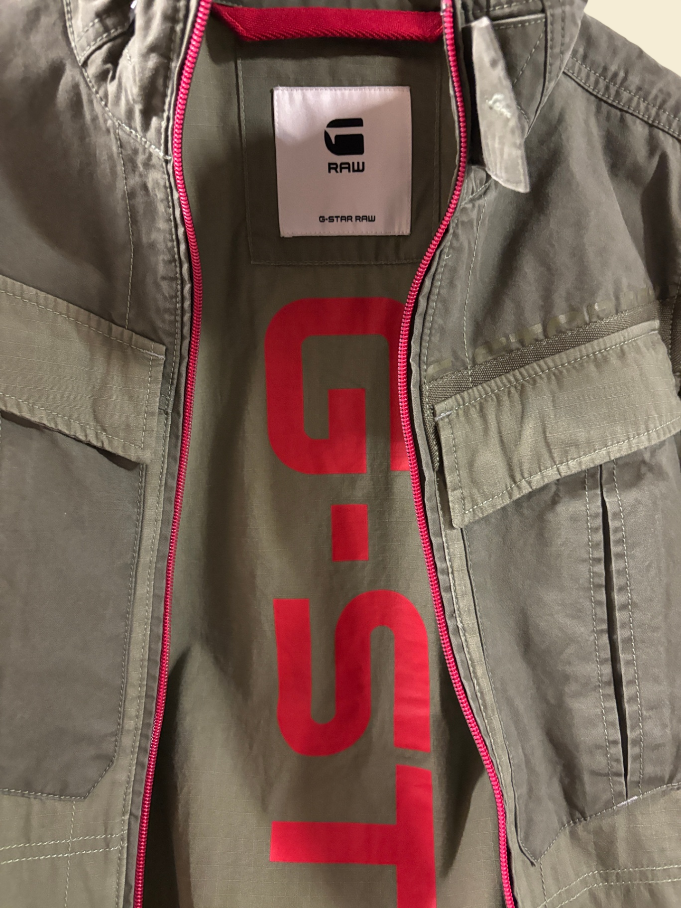 Jacke G-Star Raw Olivgrün M Mischgewebe Sehr gut
