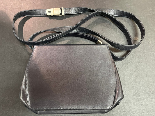 Mandarina Duck Umhängetasche Dunkelblau Leder Schultertasche mit Beutel