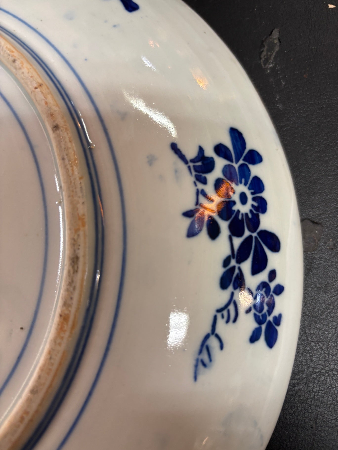 Imari Stil Porzellanteller Ø 30 cm Rot Blau Dekoteller China