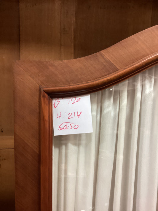 Antiker Kleiderschrank mit Glastüre und Schublade Massivholz
