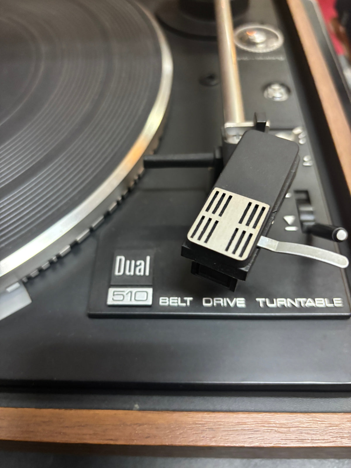 Dual 510 Plattenspieler Belt Drive Riemenantrieb geprüft funktionstüchtig/Haube mit Kratzer