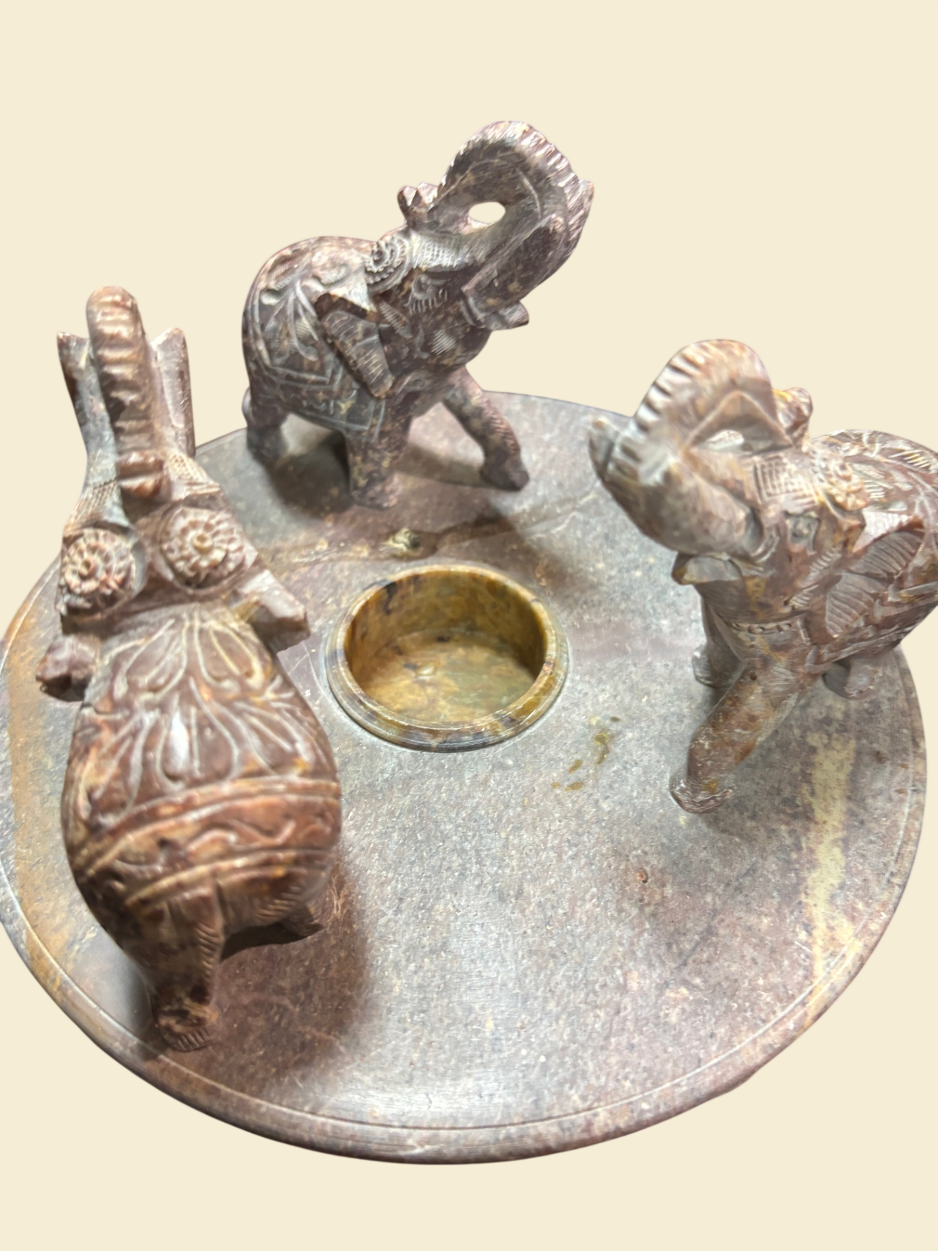 Teelichthalter aus Marmor – Modell – 10 cm Ø – 12 cm Höhe