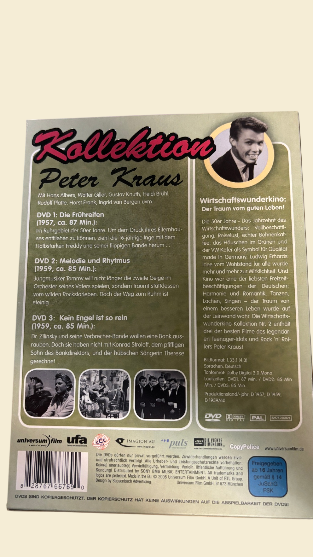 Wirtschaftswunderkino 2 – Peter Kraus Kollektion – 3 DVDs – Universum Film
