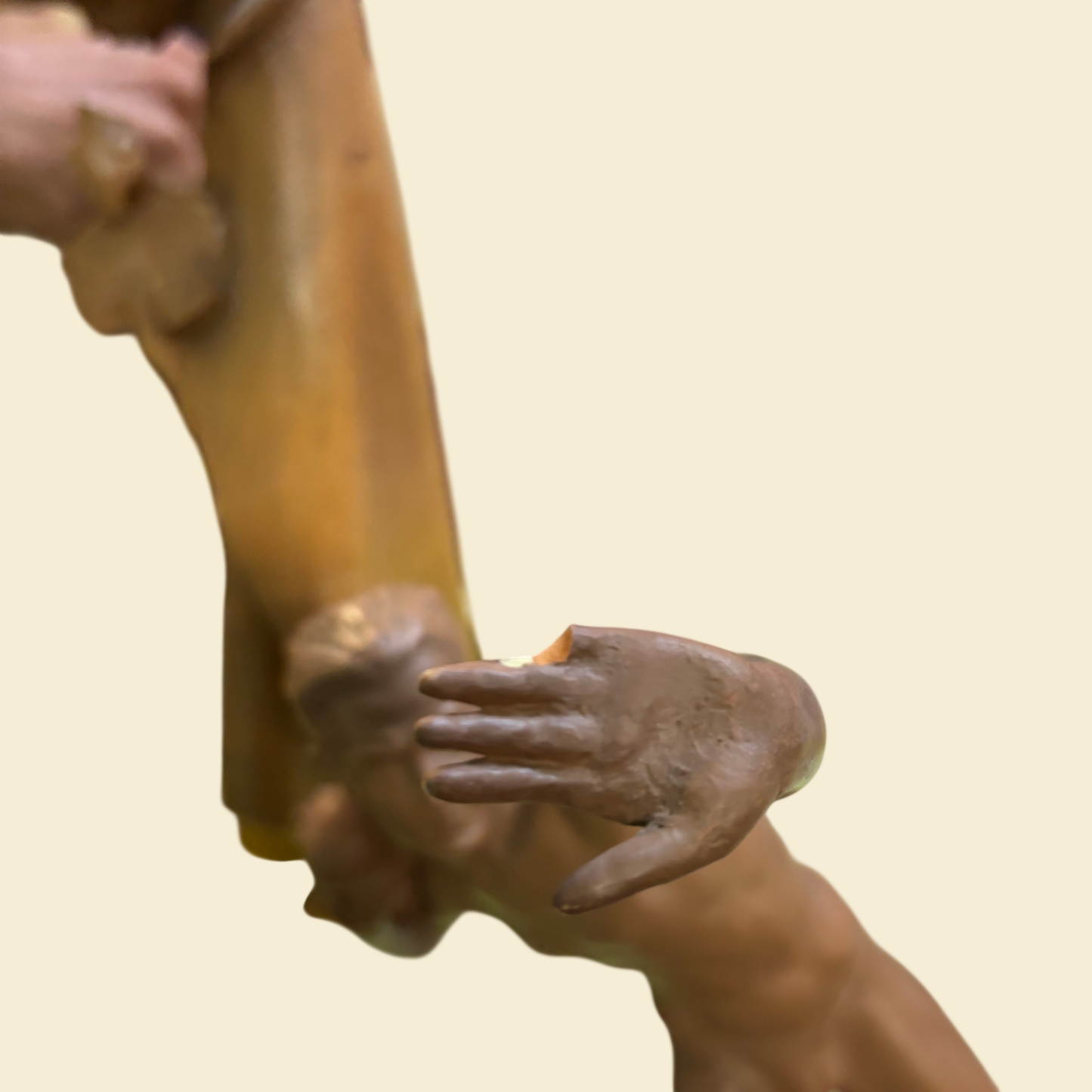 Goldscheider Keramikfigur „Kugelstoßer“ Modell 8697 ca. 35 cm