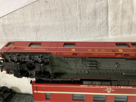 Lima H0 – 6 Personenwagen Touropa Scharnow TEN DSG – Konvolut