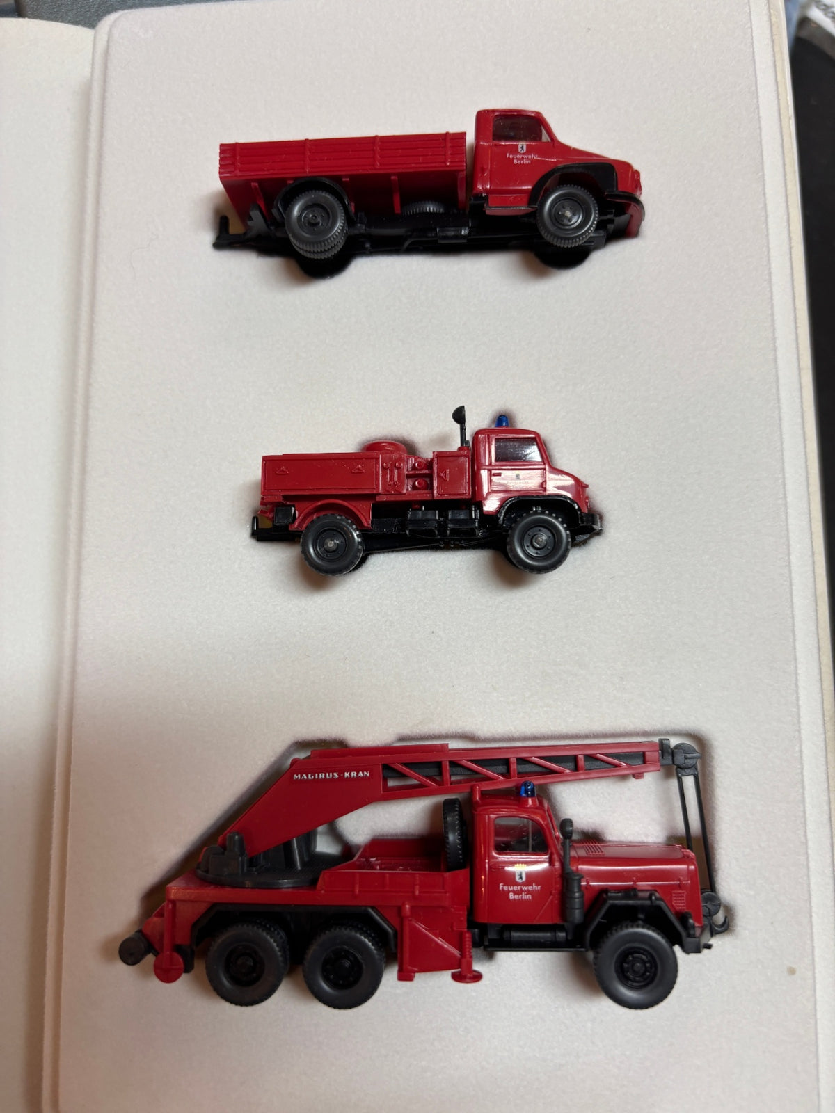 Wiking 9902158 150 Jahre Berliner Feuerwehr 3er Set 1:87 in OVP