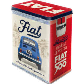 Blechdose large -Fiat 500 - Good things are ahead of you (Neuware) NostalgicArt
