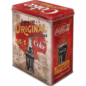 Blechdose large - Coca-Cola - Original Coke Highway 66 (Neuware) NostalgicArt