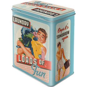 Blechdose Large Laundry Today or Naked Tomorrow (Neuware) NostalgicArt