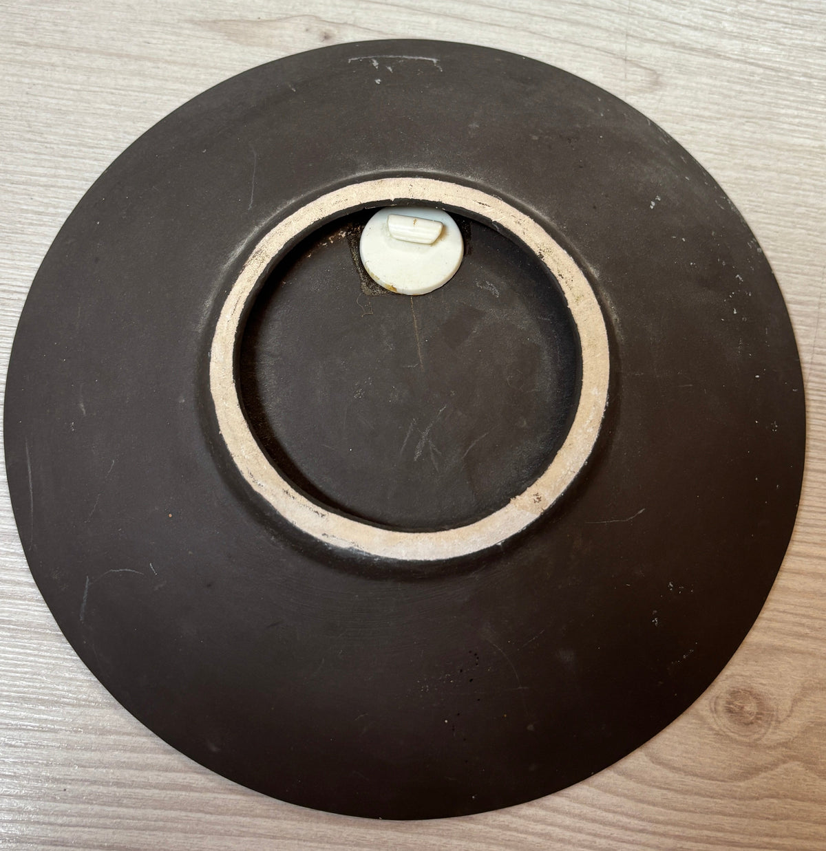 Ruscha Wandteller Theatermasken Keramik Vintage 22 cm