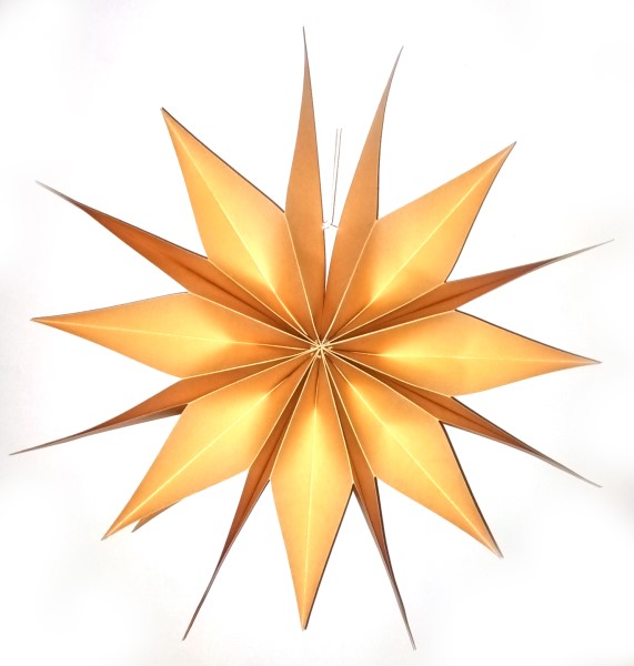 Stern Nr. 3040 Only Natural Papier Capella gold 50 cm (Neuware)