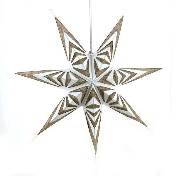 Stern Nr. 30336 Only Natural Papier/Jute/7 Zacken 20 cm (Neuware)
