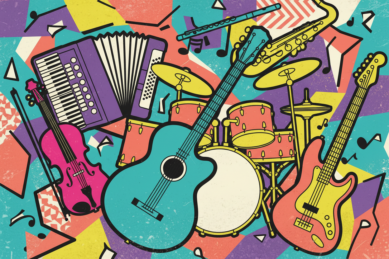 Musikinstrumente aller Art